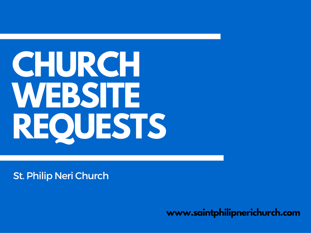 Do You Have Any SPN Church Website Requests?