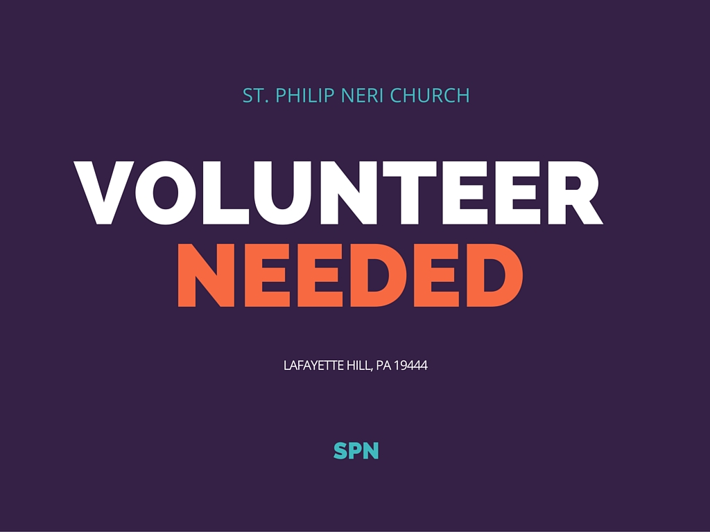 SPN Confirmation Retreat Volunteers Needed