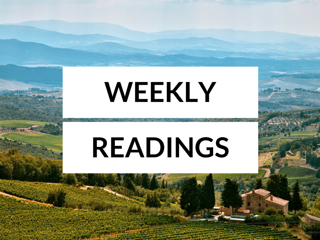 Reading for the Week of 3-20-2016