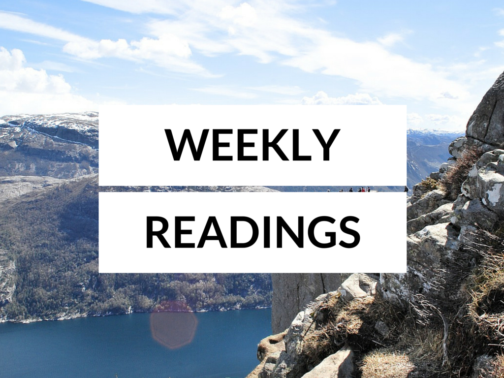 Readings for the Week of 5-8-2016