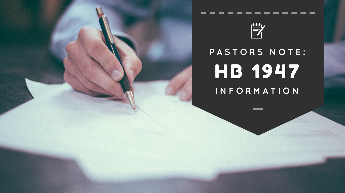 We Need Your Help... - [HB1947]