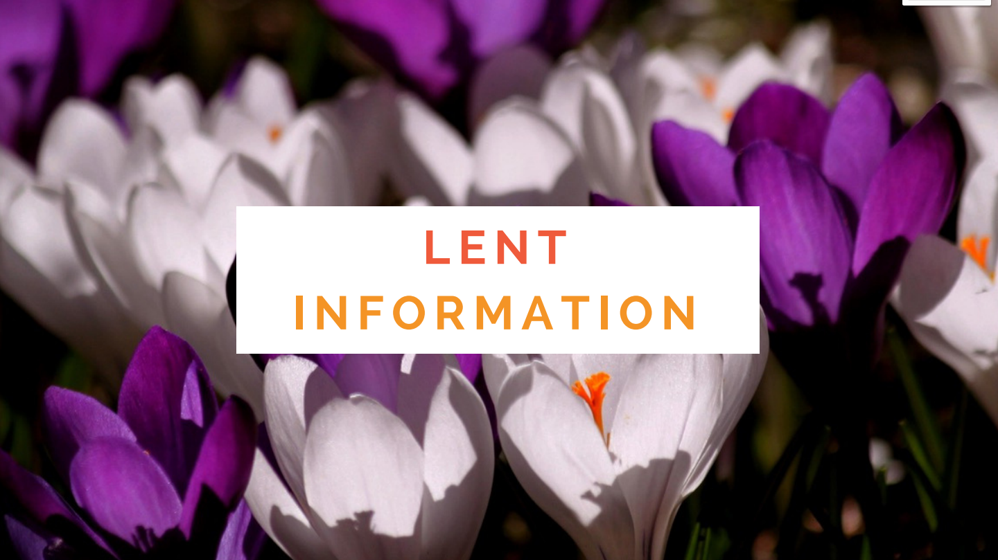 Fast and Abstinence and Other Acts of Penance for Lent 2018