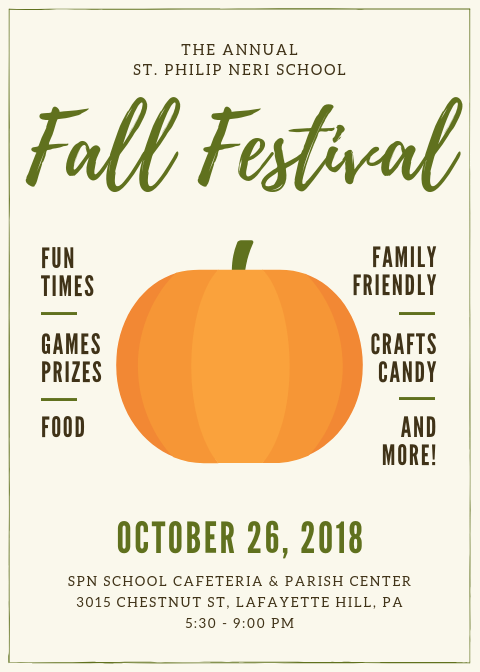 Fall Festival Saint Philip Neri