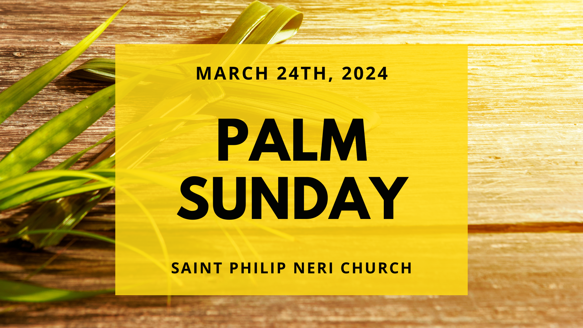Palm Sunday - [3-24]